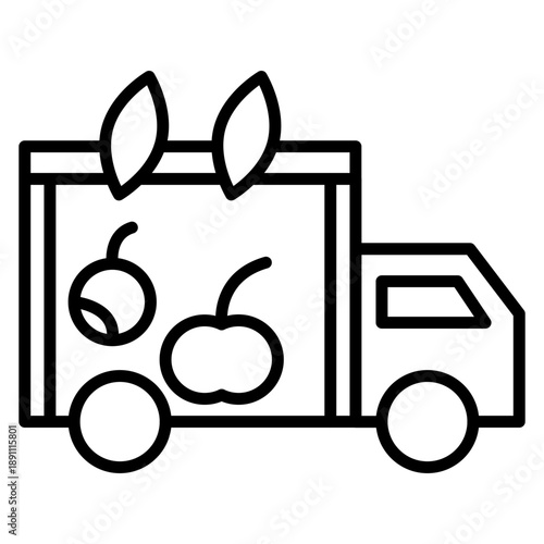 Groceries Delivery Vector Icon