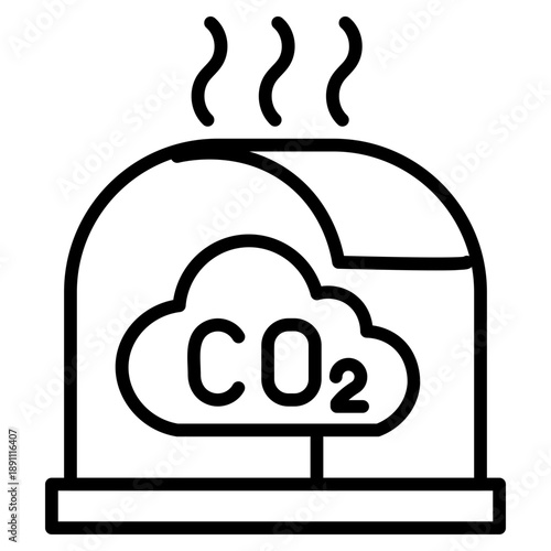 Greenhouse Gases Vector Icon