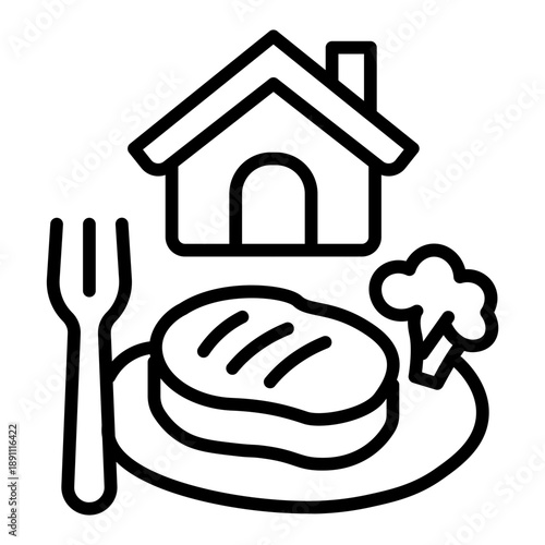 Homemade Food Vector Icon