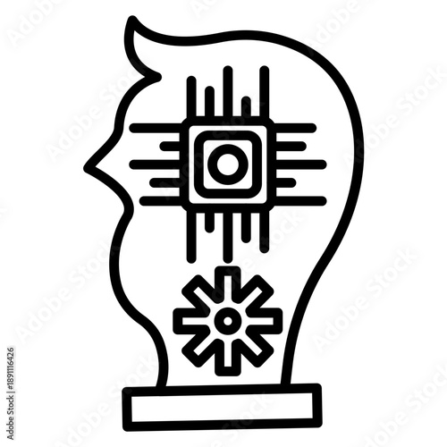 Machine Learning Vector Icon