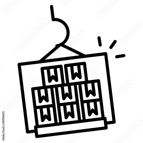 Overflow Shipment Vector Icon