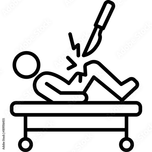 Trauma Surgery Vector Icon