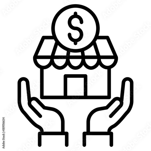 Local Economy Support Vector Icon