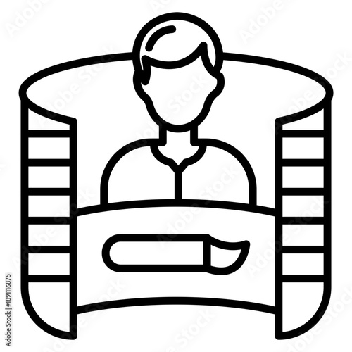 Virtual Makeover Vector Icon