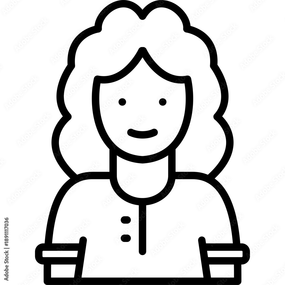Fototapeta premium Female Vector Icon