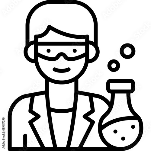 Scientist Vector Icon