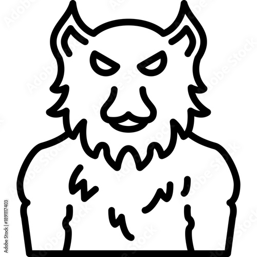 Werewolf Vector Icon
