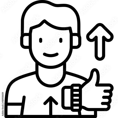 Self Worth Vector Icon