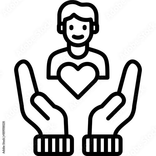 Self Acceptance Vector Icon