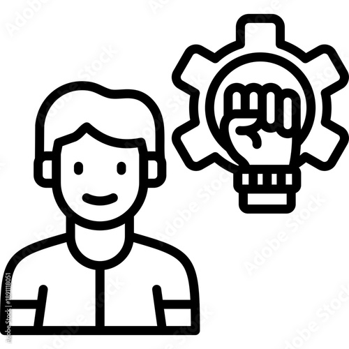 Self Motivation Vector Icon