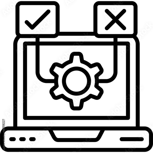 System Testing Vector Icon