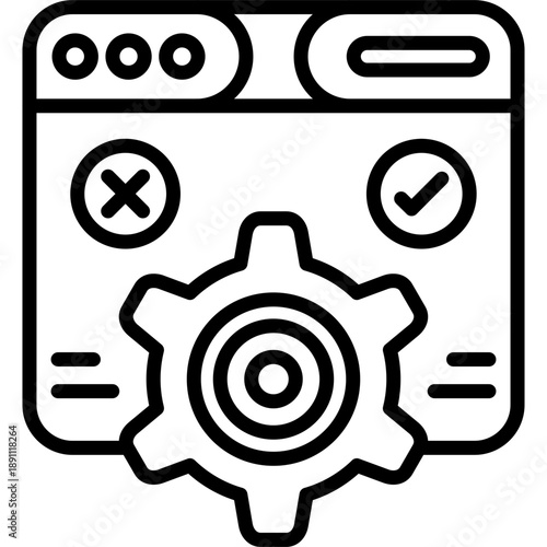 Functional Testing Vector Icon