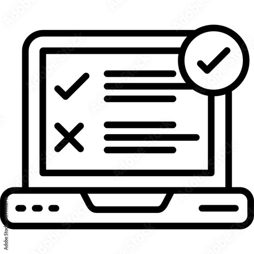 Sanity Testing Vector Icon