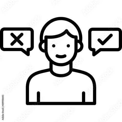 Opinion Vector Icon