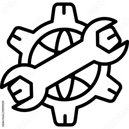 Network Maintenance Vector Icon