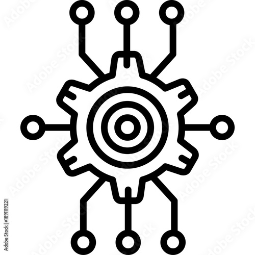 Network Integration Vector Icon