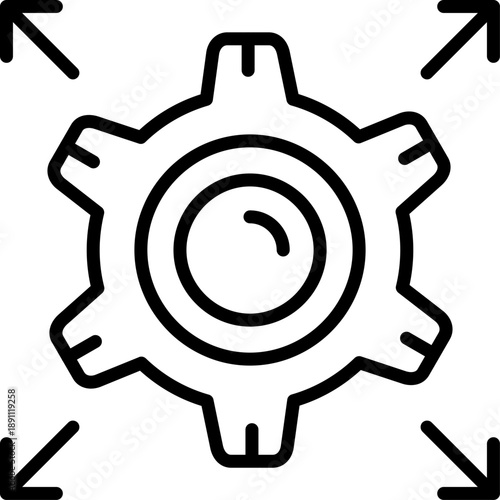 Network Scalability Vector Icon