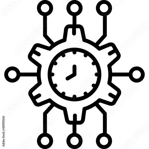 Network Efficiency Vector Icon