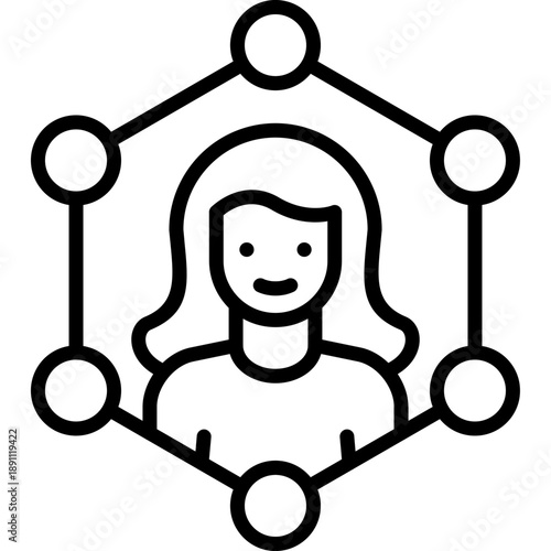 Network Segmentation Vector Icon