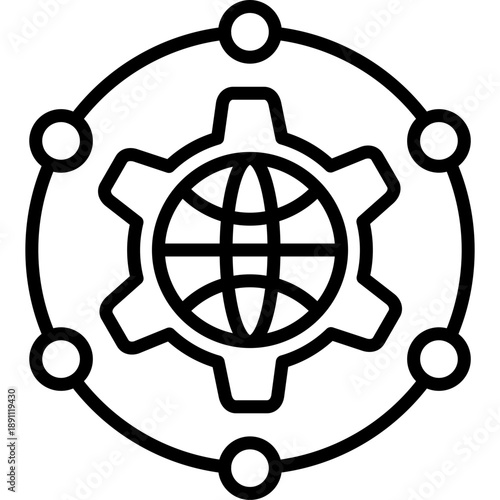 Network Integration Vector Icon