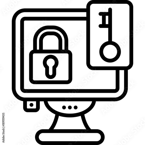 Network Authorization Vector Icon
