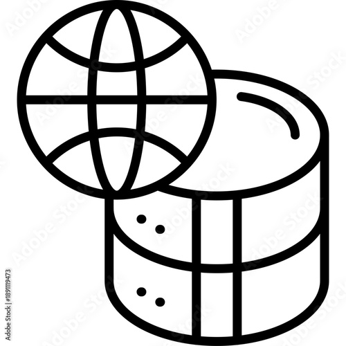 Network Data Storage Vector Icon