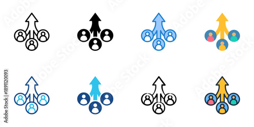 Alignment icons set multiple style collection. Editable stroke 
