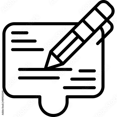 Write To Us Vector Icon