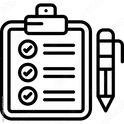 Inquiry Form Vector Icon