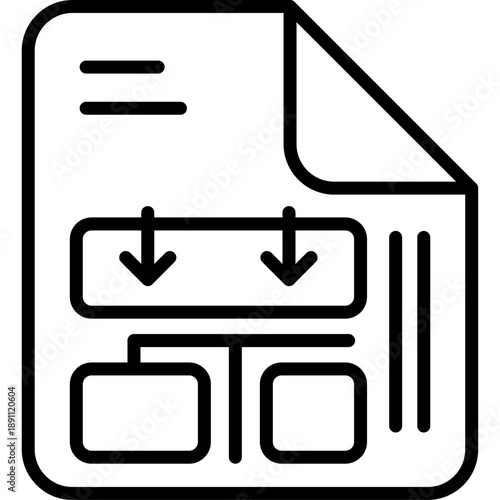 Evacuation Plan Vector Icon