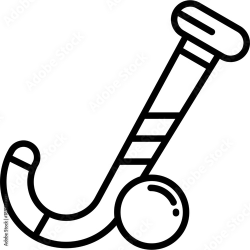 Hockey stick Vector Icon