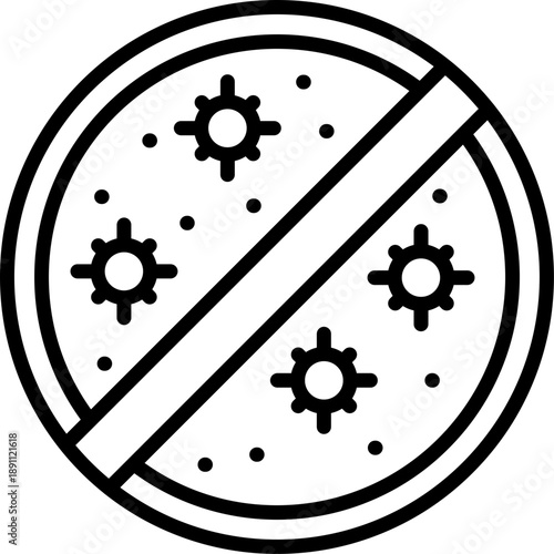 Quarantine Zone Vector Icon