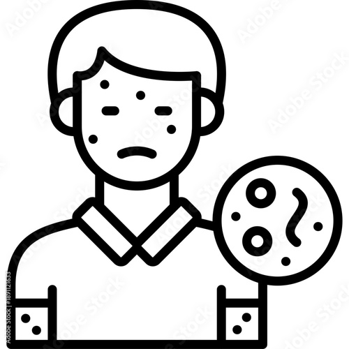 Infected Person Vector Icon