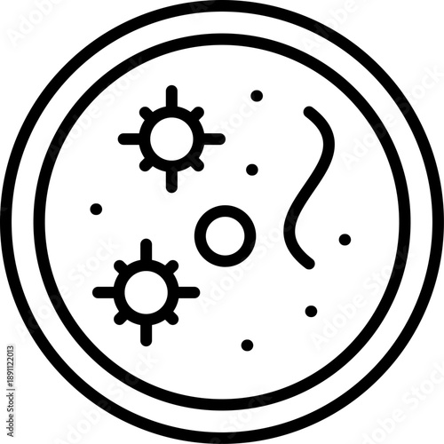 Petri Dish Vector Icon