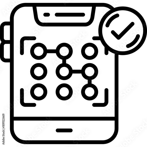 Pattern Recognition Vector Icon