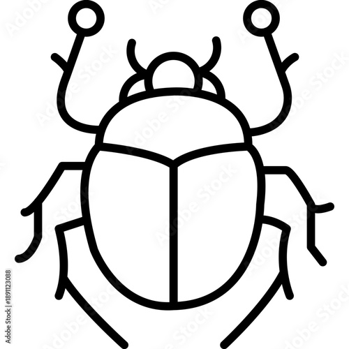 Scarab Vector Icon