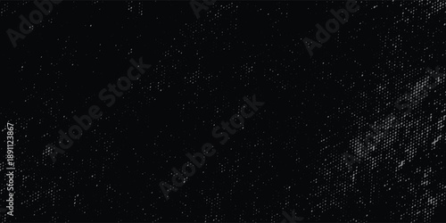 Abstract Black Dither Halftone Texture on Dark Background
