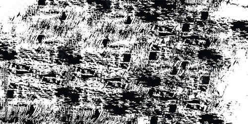 Heavy Grunge Distressed Texture in High Contrast Black and White.