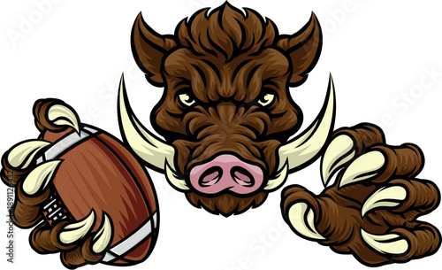 A wild boar, hog razorback ...