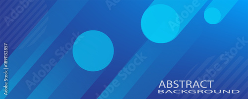 Abstract blue background with diagonal lines. Dynamic shapes composition. Vector illustration