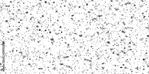 Black and white interior cement concrete terrazzo rock surface design. Overlay abstract quartz rock smooth wall concrete polished terrazzo mosaic endless flooring grunge pavement ceramic texture.