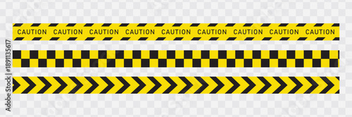 Warning tape with yellow and black diagonal stripes. yellow black diagonal stripes line. Safety stripe warning caution hazard danger road vector sign symbol. Vector illustration