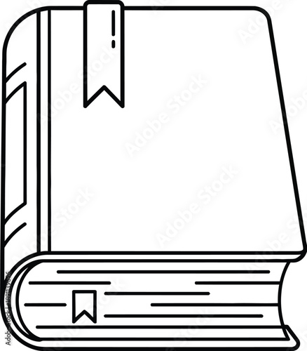 Open book with crescent moon and lantern Ramadan vector illustration flat design