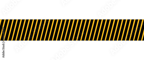 Set of taxi car marking stripes or caution tapes isolated on white background. Black and yellow checkered and striped textures. Forbidden, safety, danger or warning ribbons. Vector flat illustration