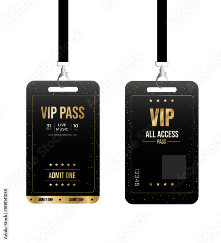 VIP Pass Ticket Template