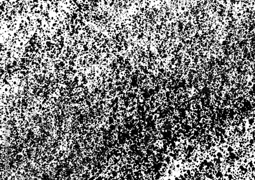 Abstract Black Ink Splatter Texture Background