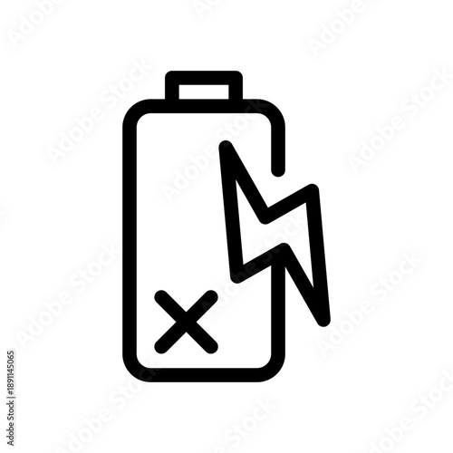 Non Rechargeable battery icon