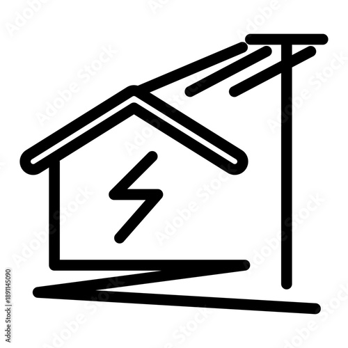 Electric distribution icon