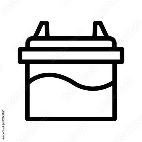 Battery and clamp unit icon