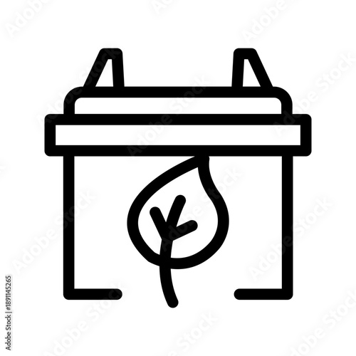 Eco battery icon